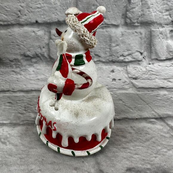 Santas Workbench Wind-Up Merry Christmas Music Box Spinning Snowman Fur Elise - Picture 4 of 5